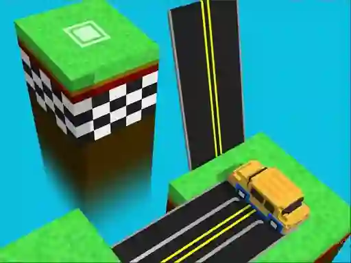 Gêm Blocky Taxy ZigZag ar-lein