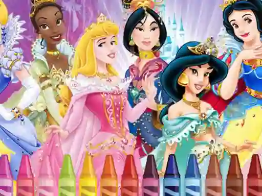 Gêm Princess Coloring ar-lein