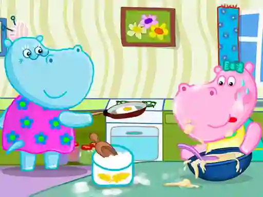 Gêm Hippo Cooking School ar-lein