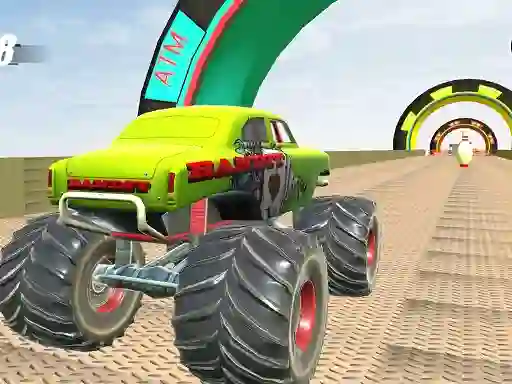 Gêm Monster Truck Extreme Stunts ar-lein