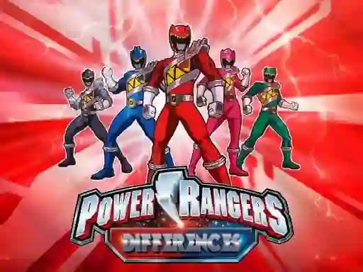 Gêm  Power Rangers Differences ar-lein