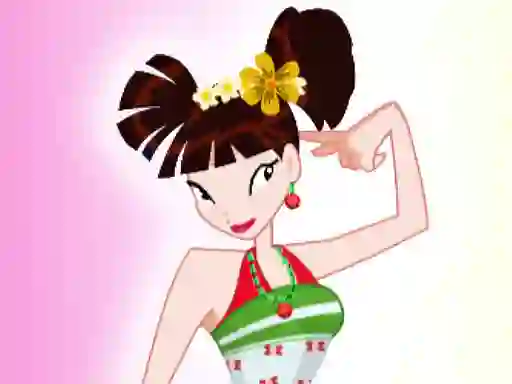 Gêm Winx Musa Dress Up ar-lein
