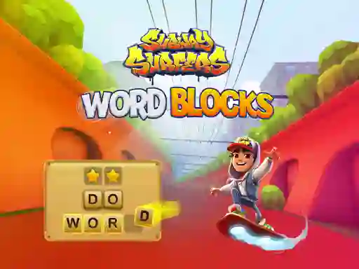 Gêm Subway Surfers Word Blocks ar-lein