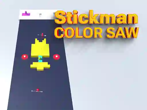 Gêm Stickman Color Saw ar-lein
