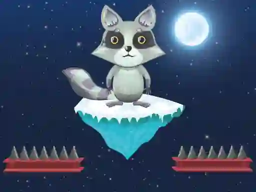 Gêm Jumping Raccoon ar-lein
