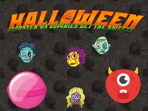 Gêm Halloween Moster Vs Zombies ar-lein