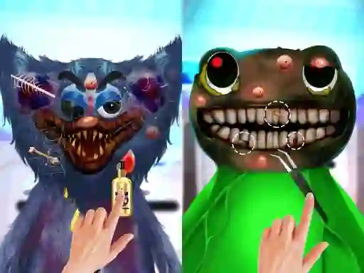 Gêm Huggy ASMR Monster Makeover ar-lein