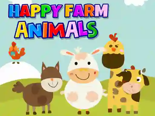 Gêm Happy Farm Animals ar-lein
