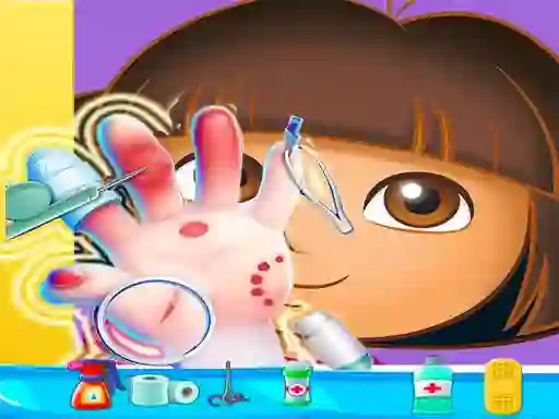 Gêm Dora Hand Doctor ar-lein
