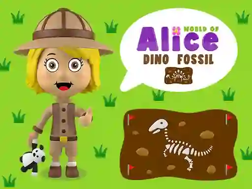 Gêm World of Alice Dino Fossil ar-lein
