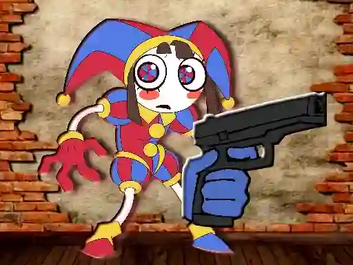 Gêm Pomni Maze Shooter ar-lein