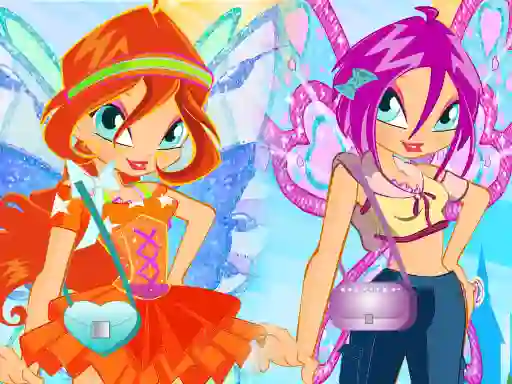 Gêm Winx Stylish Dress ar-lein