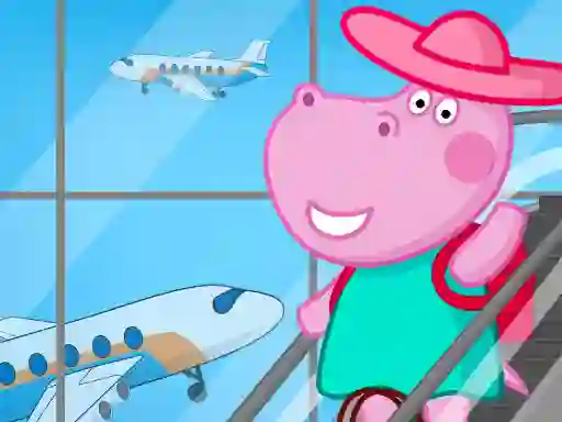 Gêm Hippo Family Airport Adventure ar-lein