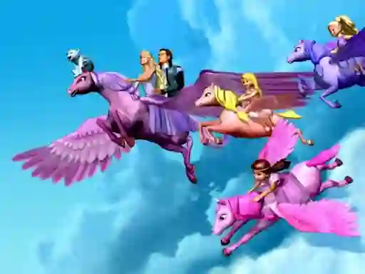 Gêm Barbie Magic Pegasus Puzzle ar-lein