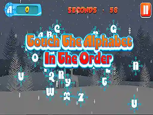 Gêm Touch the Alphabet in the Order ar-lein