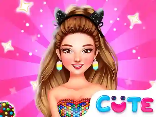 Gêm Celebrity Love Candy Outfits ar-lein