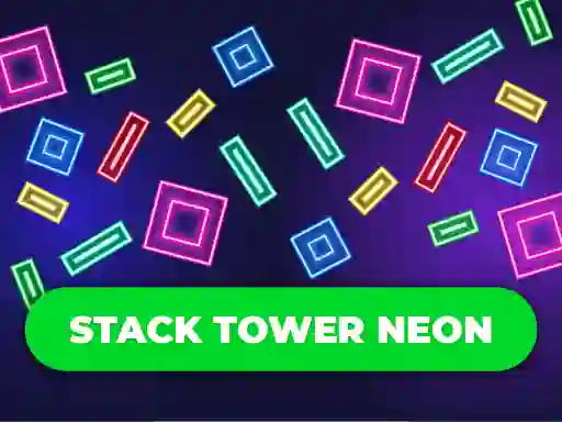 Gêm Stack Tower Neon: Keep Blocks Balance ar-lein