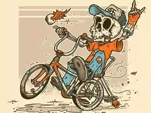 Gêm Halloween Bike Ride ar-lein