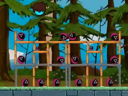 Gêm Angry Shoot Squid Game ar-lein