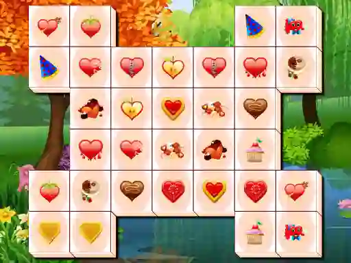 Gêm Valentines Day Mahjong ar-lein