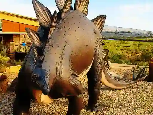 Gêm Stegosaurus Dinosaur Jigsaw ar-lein