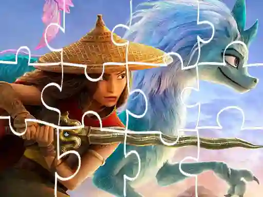 Gêm Raya And The Last Dragon Jigsaw ar-lein