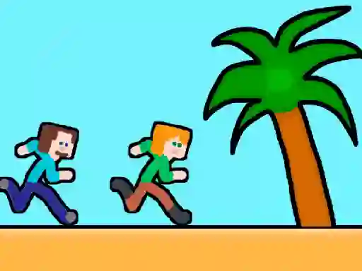 Gêm Steveman and Alexwoman 2 summer ar-lein