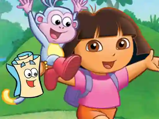Gêm Dora Find Hidden Map ar-lein
