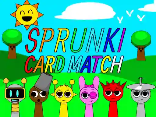 Gêm Sprunki Card Match ar-lein