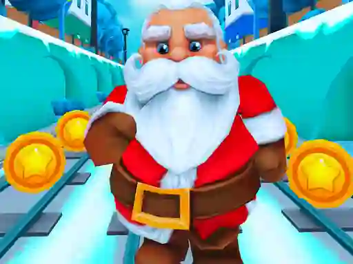 Gêm Santa Runner Xmas Subway Surf ar-lein