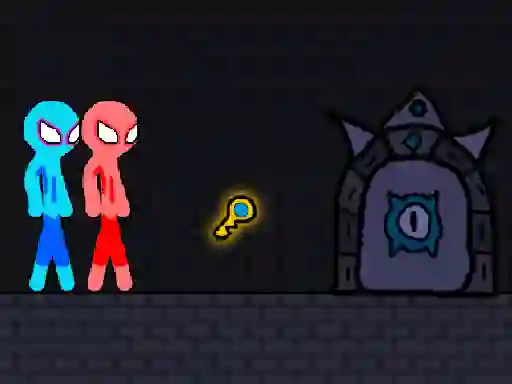 Gêm Red and Blue Stickman Rope ar-lein