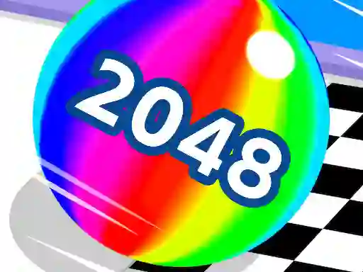 Gêm Ball Run 2048 ar-lein