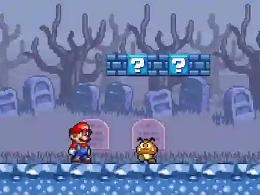 Gêm Super Mario Bros Star Scramble 2 Ghost island ar-lein