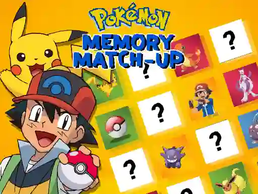 Gêm Pokemon Memory Match-Up ar-lein