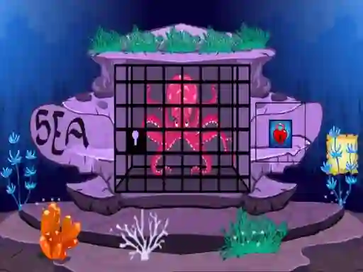 Gêm Octopus Escape ar-lein