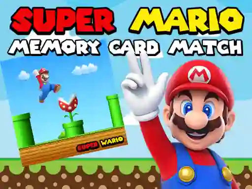 Gêm Super Mario Memory Card Match ar-lein