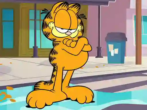 Gêm Garfield Jigsaw Puzzle ar-lein