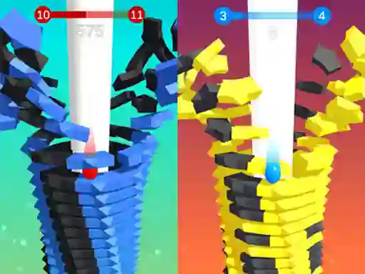 Gêm Stack Bounce 3D ar-lein