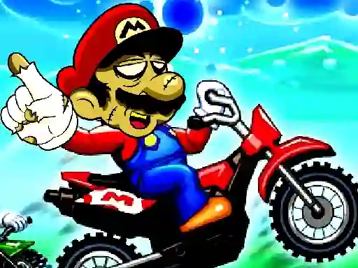 Gêm Super Mario Halloween Wheelie ar-lein