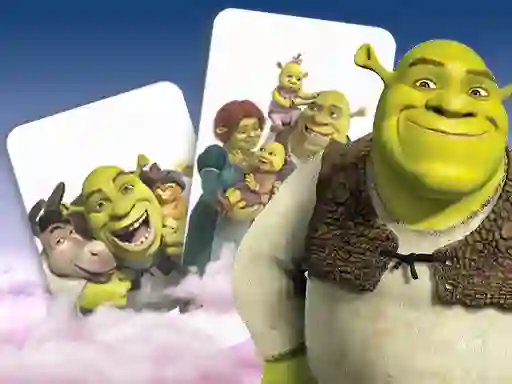 Gêm Shrek Memory Card Match ar-lein