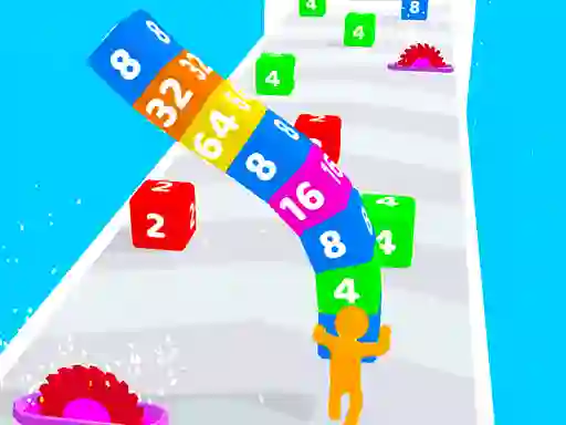 Gêm Cube Stack 2048 ar-lein