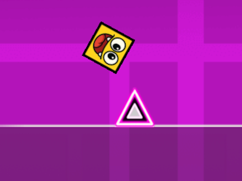Gêm Chwarae mewn dash geometreg ar-lein