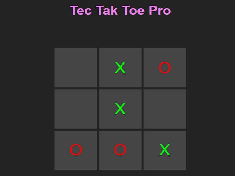 Gêm Tec Tak Toe Pro ar-lein