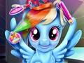 Gêm Rainbow merlyn torri gwallt go iawn  ar-lein