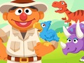 Gêm 123 Sesame Street: Gofal Dydd Dinosaur Ernie  ar-lein