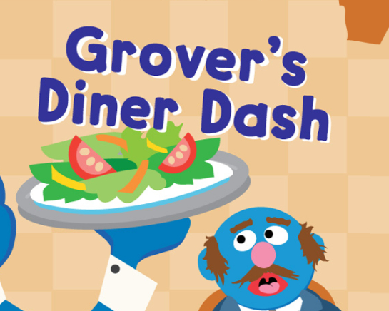 Gêm 123 Sesame Street: Grover's Diner Dash ar-lein