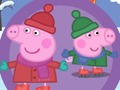 Gêm Sglefrio iâ mochyn Peppa  ar-lein