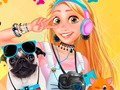 Gêm Cystadleuaeth Lluniau Princesses & Pets  ar-lein