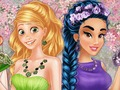 Gêm Lliwiau Gowns Dywysoges y Gwanwyn  ar-lein
