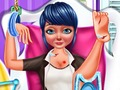 Gêm Llawfeddygaeth Traed Ladybug  ar-lein